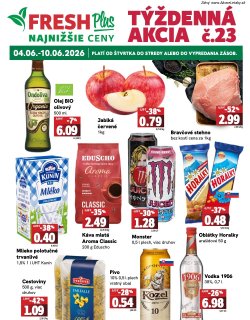 Leták FRESH 4. 6. - 10. 6. 2026 FRESH Plus