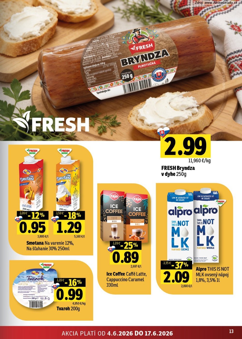 Leták FRESH (4. 6. - 17. 6. 2026) - strana 13 z 56