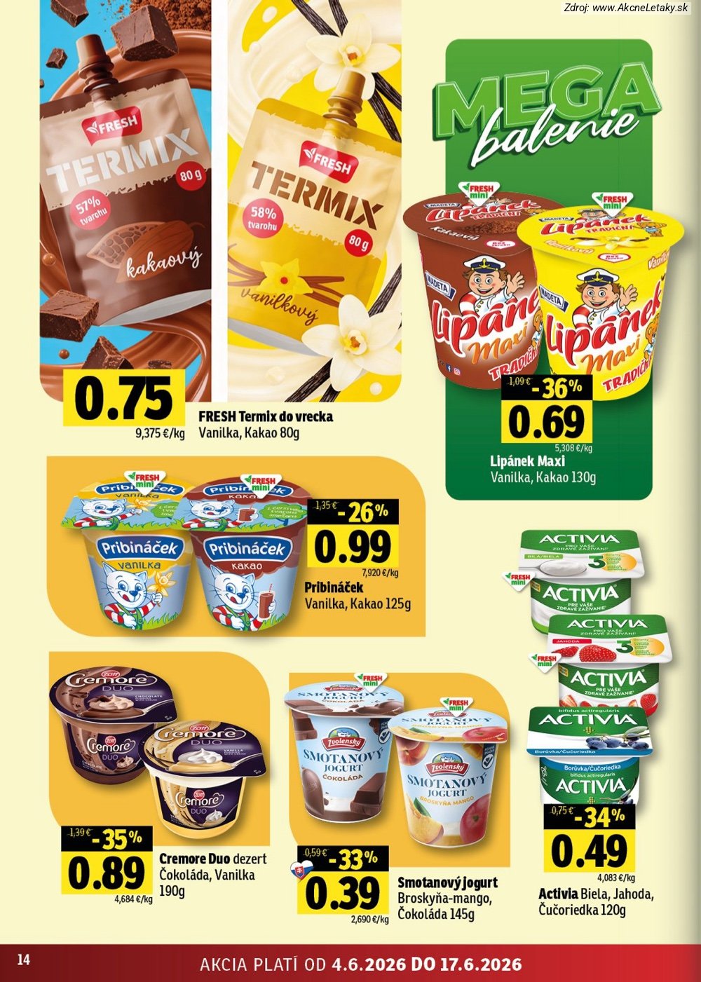 Leták FRESH (4. 6. - 17. 6. 2026) - strana 14 z 56
