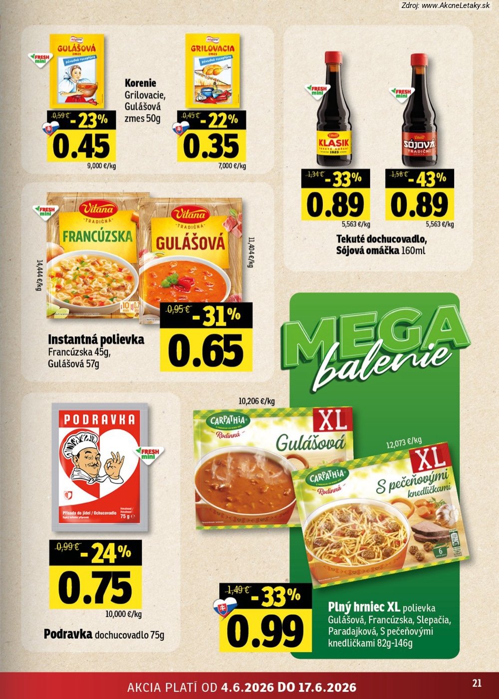 Leták FRESH (4. 6. - 17. 6. 2026) - strana 21 z 56