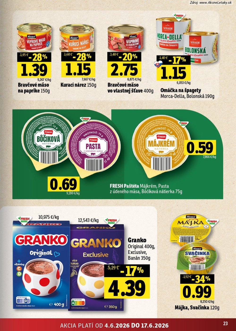 Leták FRESH (4. 6. - 17. 6. 2026) - strana 23 z 56