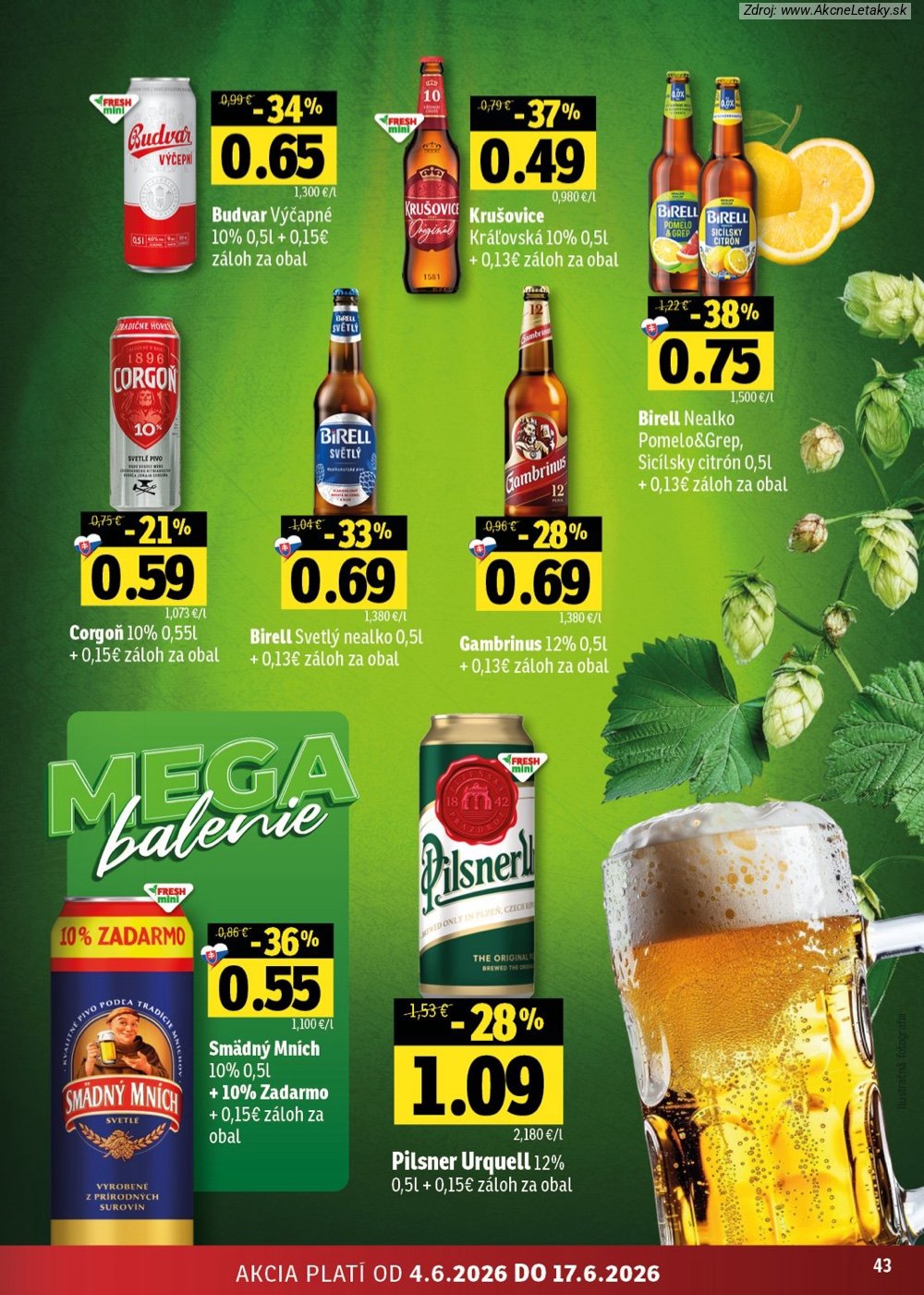 Leták FRESH (4. 6. - 17. 6. 2026) - strana 43 z 56