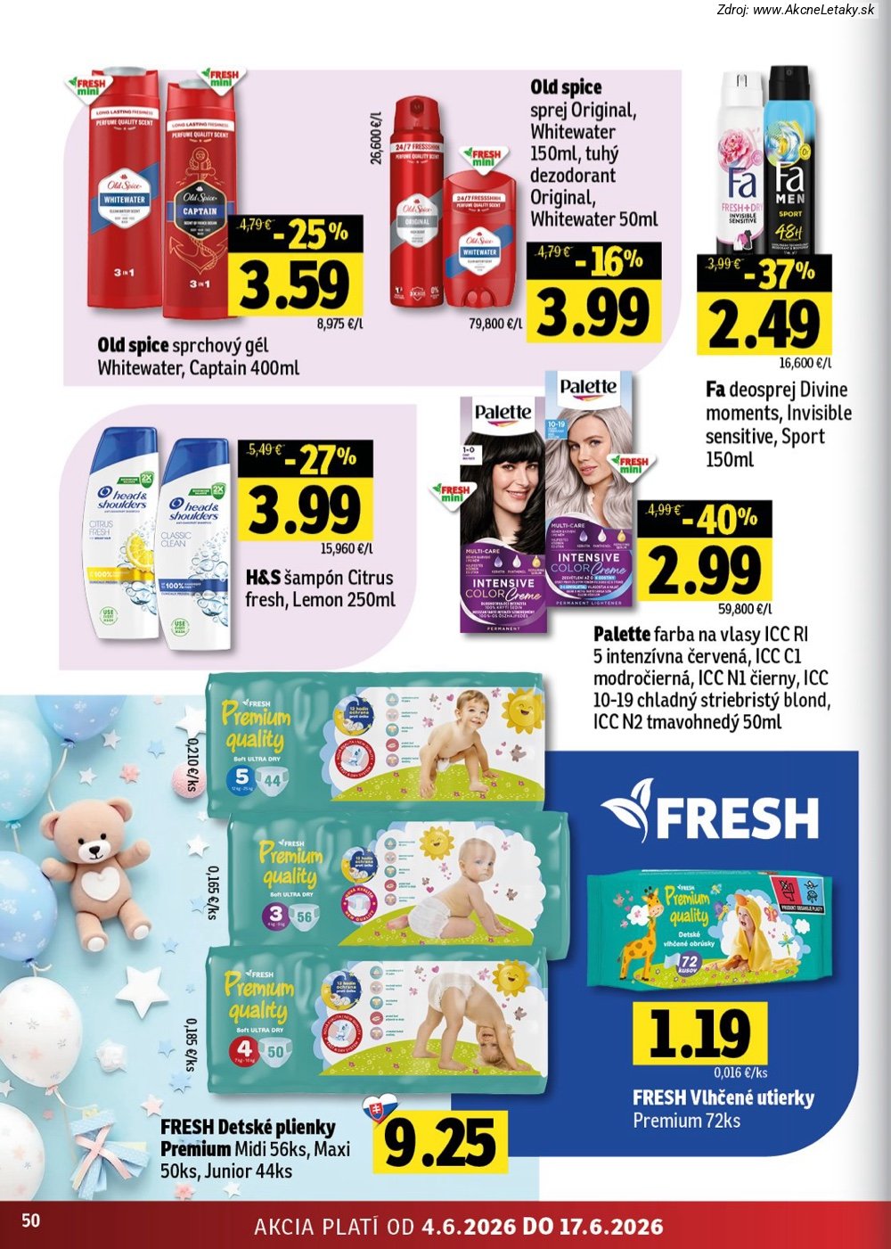 Leták FRESH (4. 6. - 17. 6. 2026) - strana 50 z 56