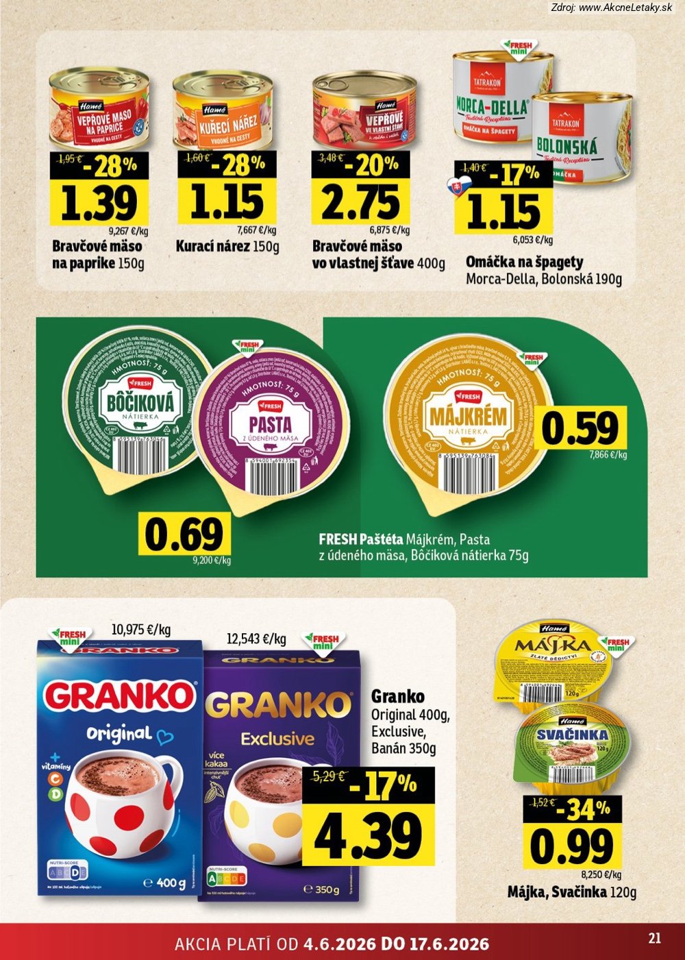 Leták FRESH (4. 6. - 17. 6. 2026) - strana 21 z 52