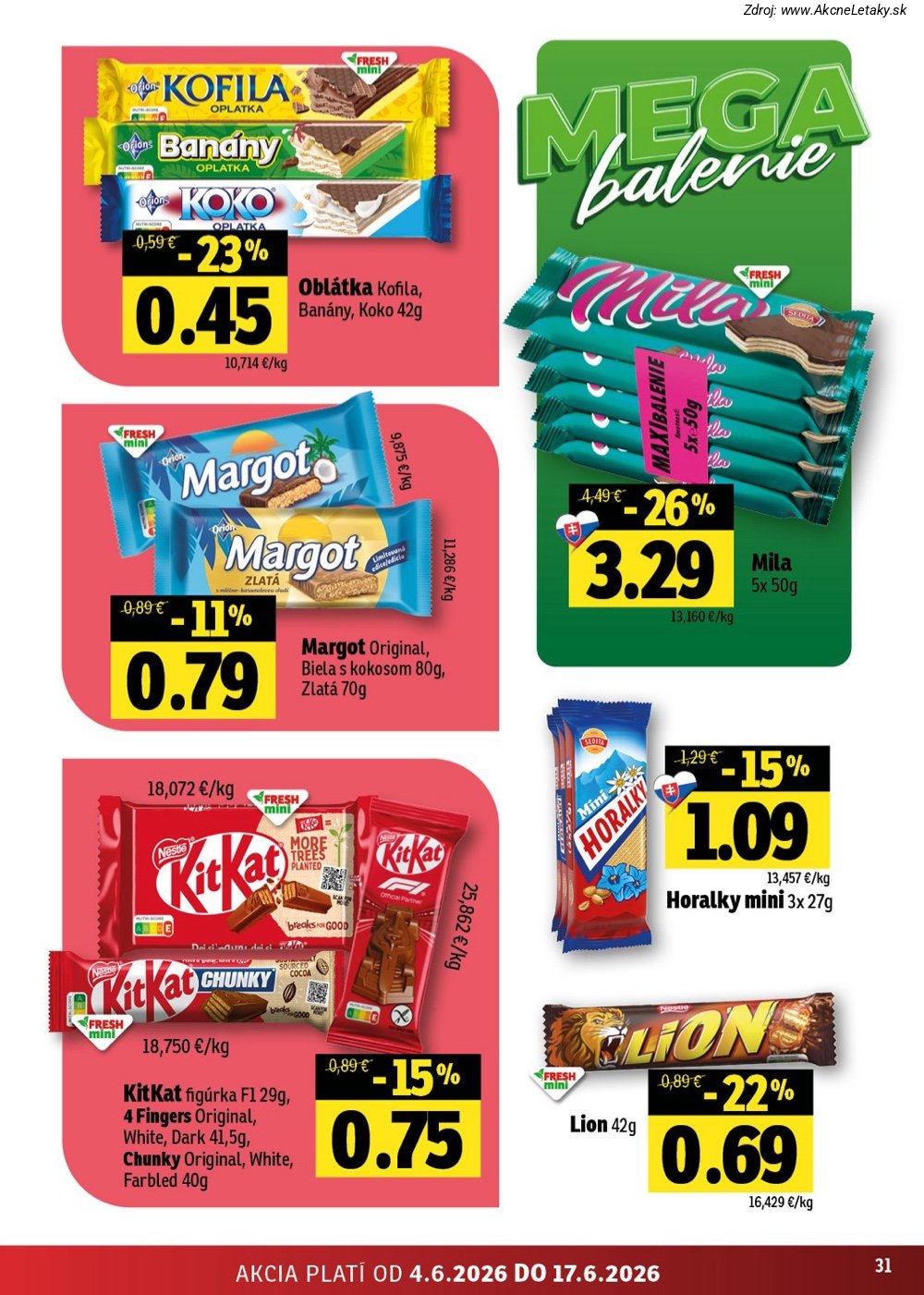 Leták FRESH (4. 6. - 17. 6. 2026) - strana 31 z 52
