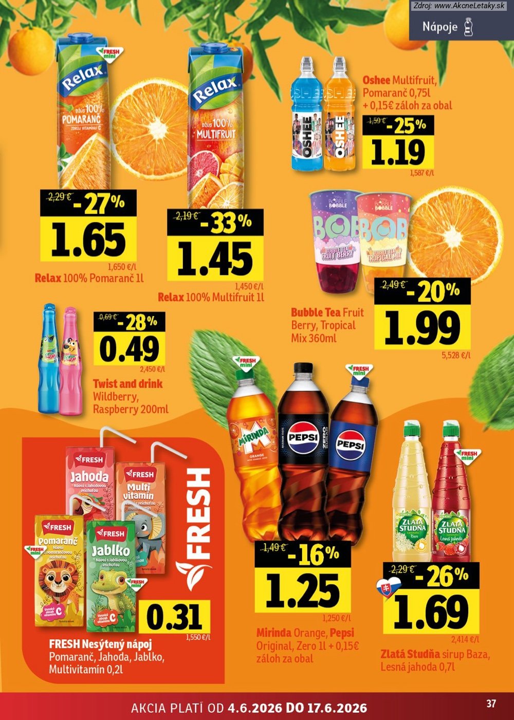Leták FRESH (4. 6. - 17. 6. 2026) - strana 37 z 52
