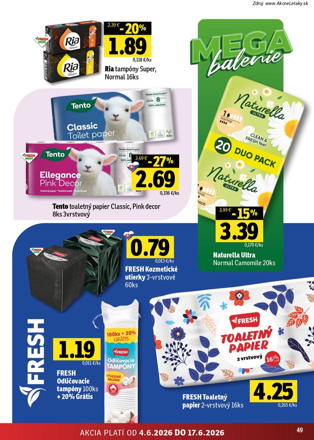 Leták FRESH (4. 6. - 17. 6. 2026) - strana 49 z 52