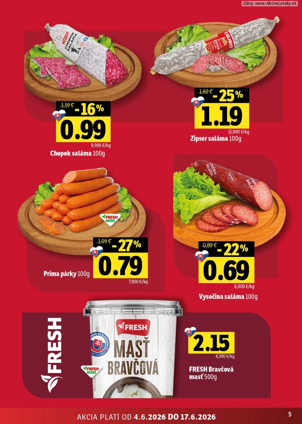 Leták FRESH (4. 6. - 17. 6. 2026) - strana 5 z 52