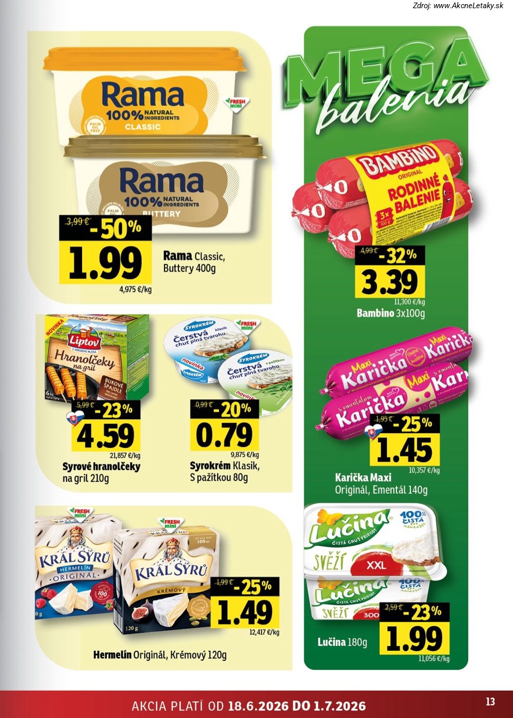 Leták FRESH (18. 6. - 1. 7. 2026) - strana 13 z 50