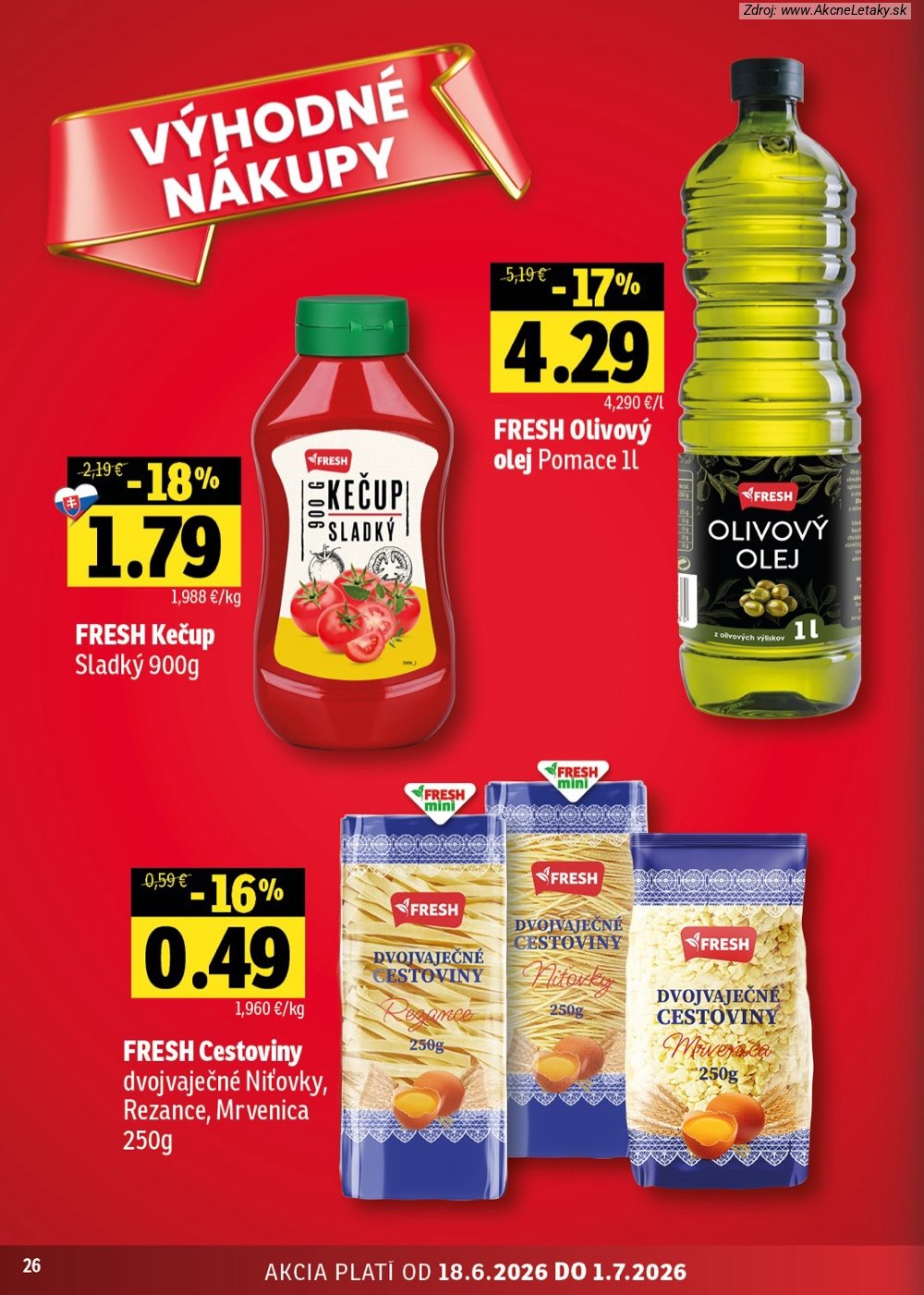 Leták FRESH (18. 6. - 1. 7. 2026) - strana 26 z 50