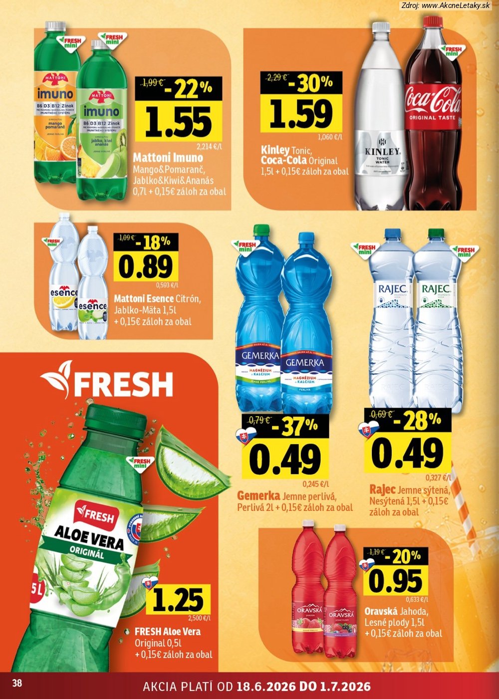 Leták FRESH (18. 6. - 1. 7. 2026) - strana 38 z 50