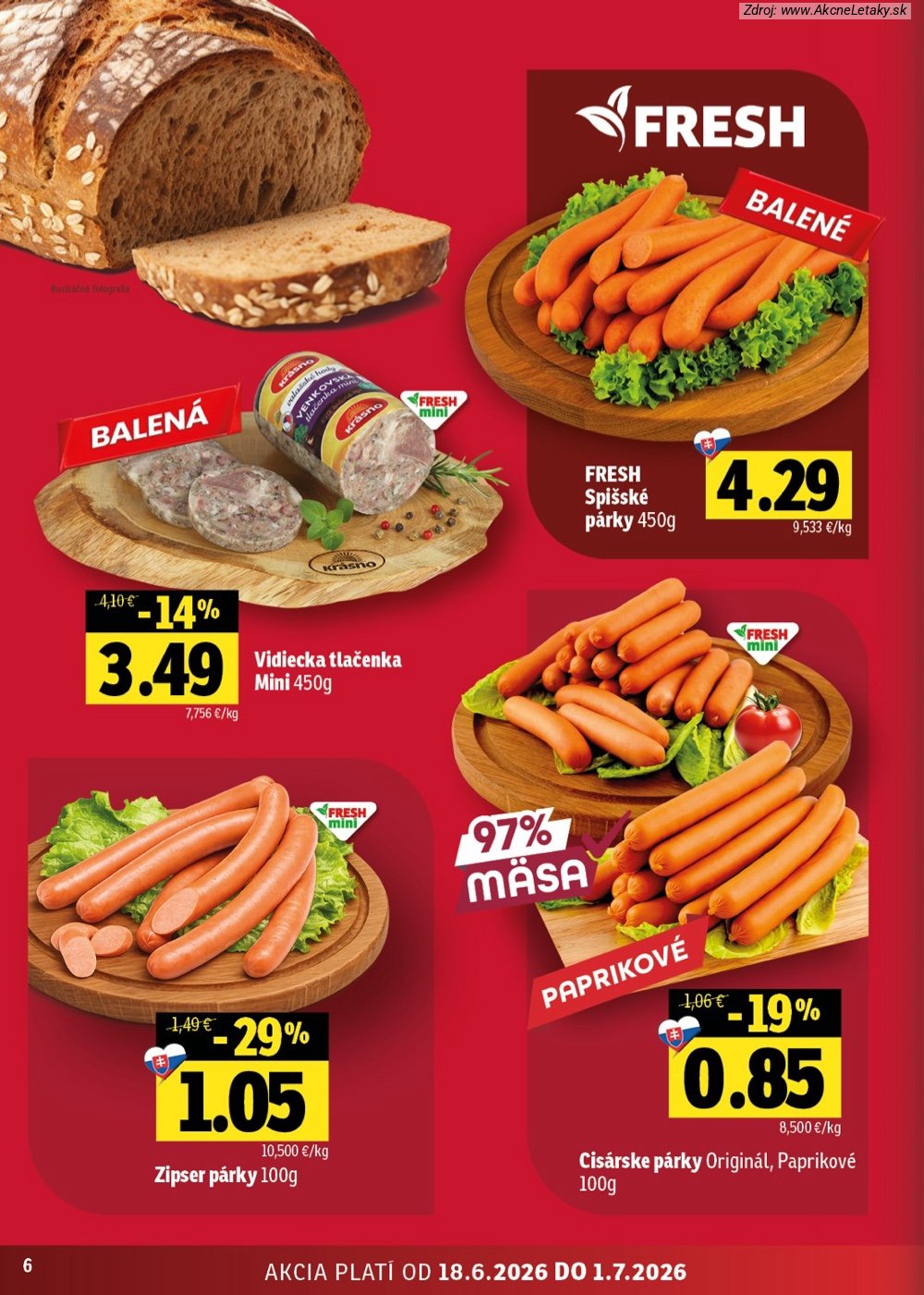 Leták FRESH (18. 6. - 1. 7. 2026) - strana 6 z 50