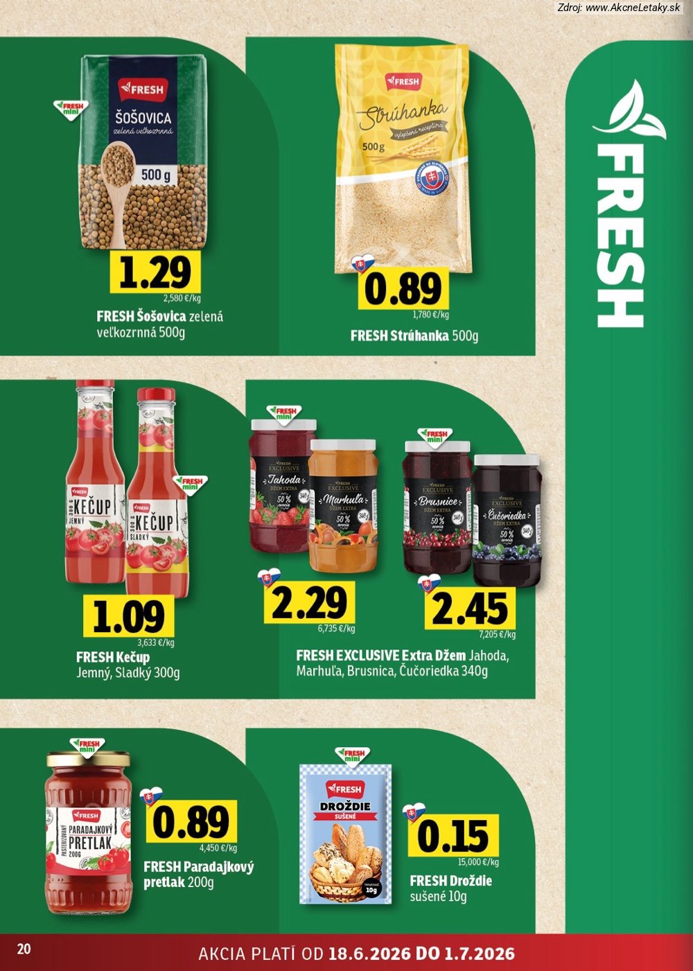 Leták FRESH (18. 6. - 1. 7. 2026) - strana 20 z 46
