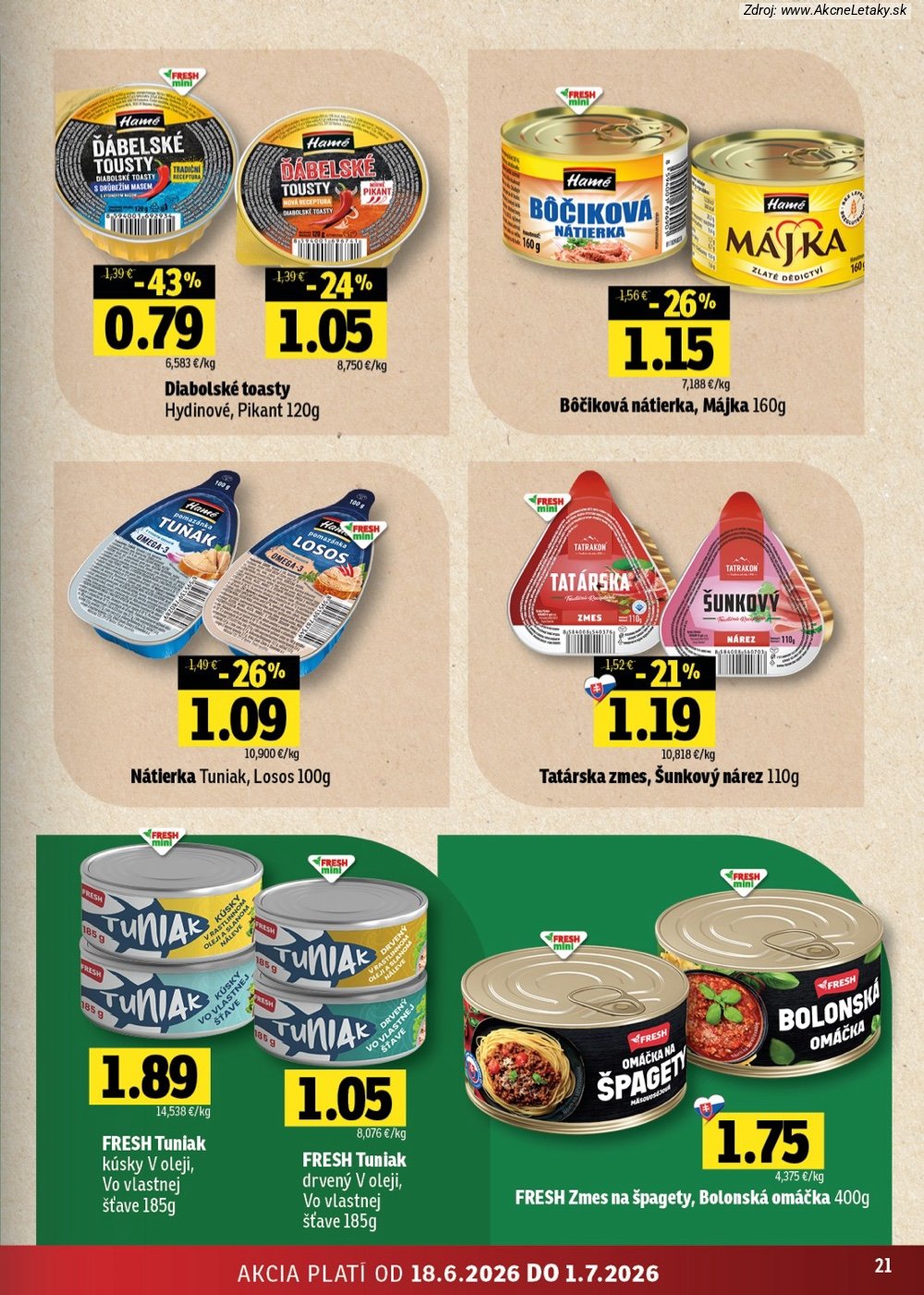 Leták FRESH (18. 6. - 1. 7. 2026) - strana 21 z 46