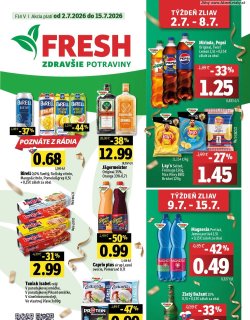 Leták FRESH 2. 7. - 15. 7. 2026 Východné Slovensko