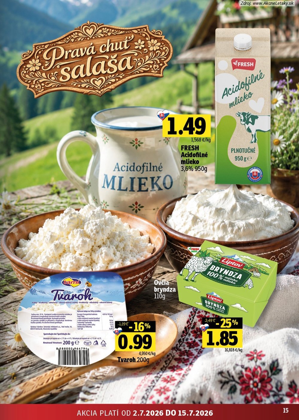 Leták FRESH (2. 7. - 15. 7. 2026) - strana 15 z 54