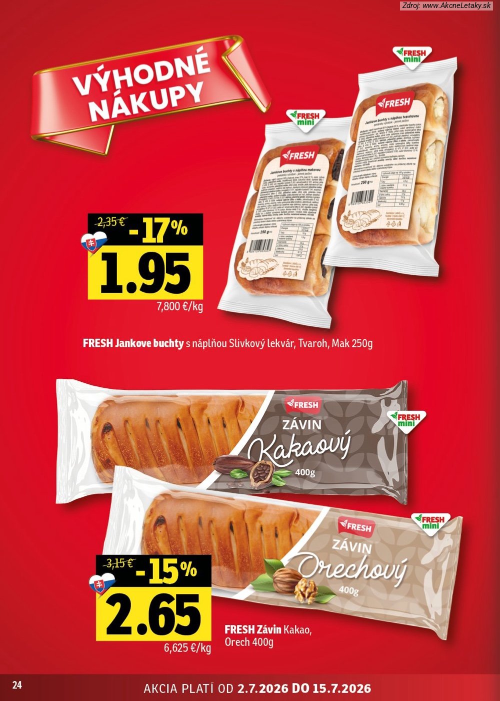 Leták FRESH (2. 7. - 15. 7. 2026) - strana 24 z 54