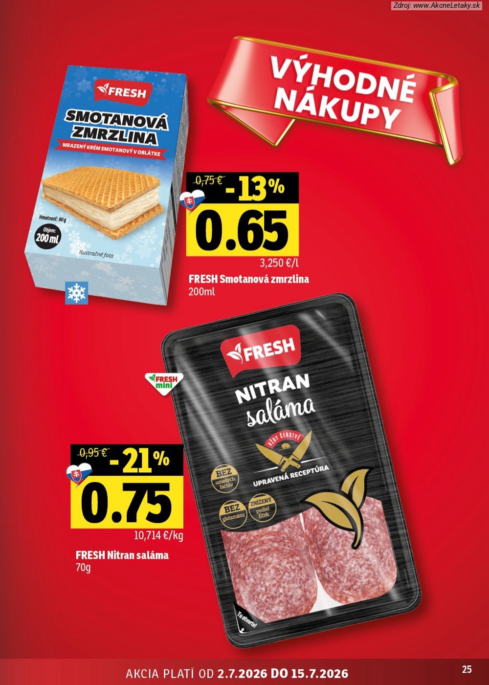 Leták FRESH (2. 7. - 15. 7. 2026) - strana 25 z 54