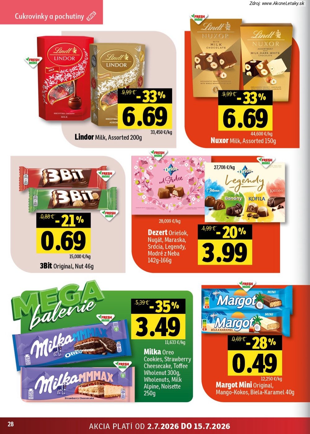 Leták FRESH (2. 7. - 15. 7. 2026) - strana 28 z 54