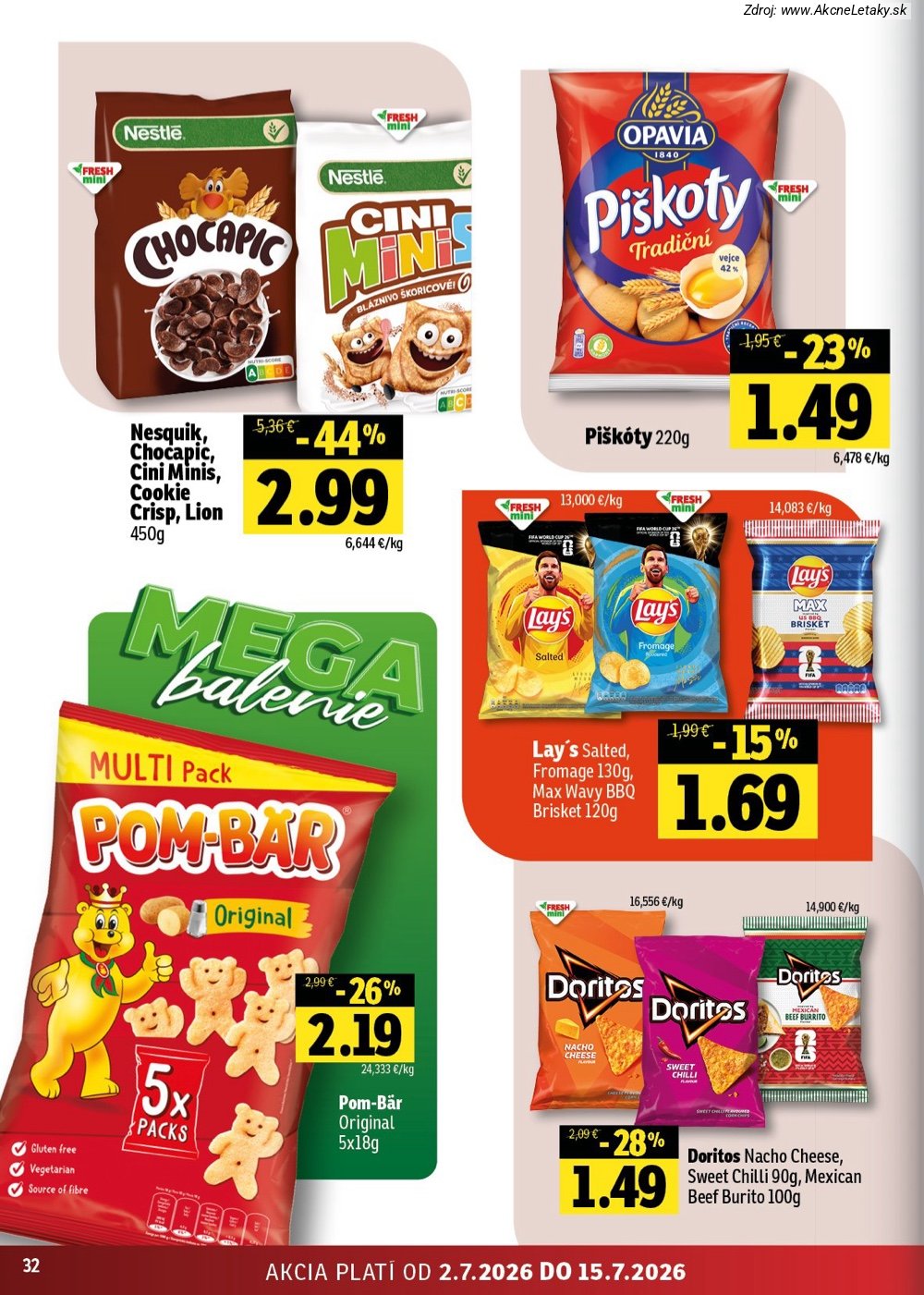 Leták FRESH (2. 7. - 15. 7. 2026) - strana 32 z 54