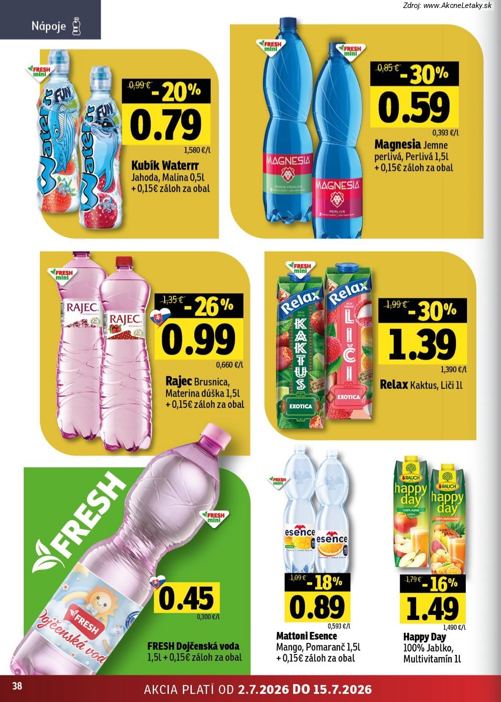 Leták FRESH (2. 7. - 15. 7. 2026) - strana 38 z 54