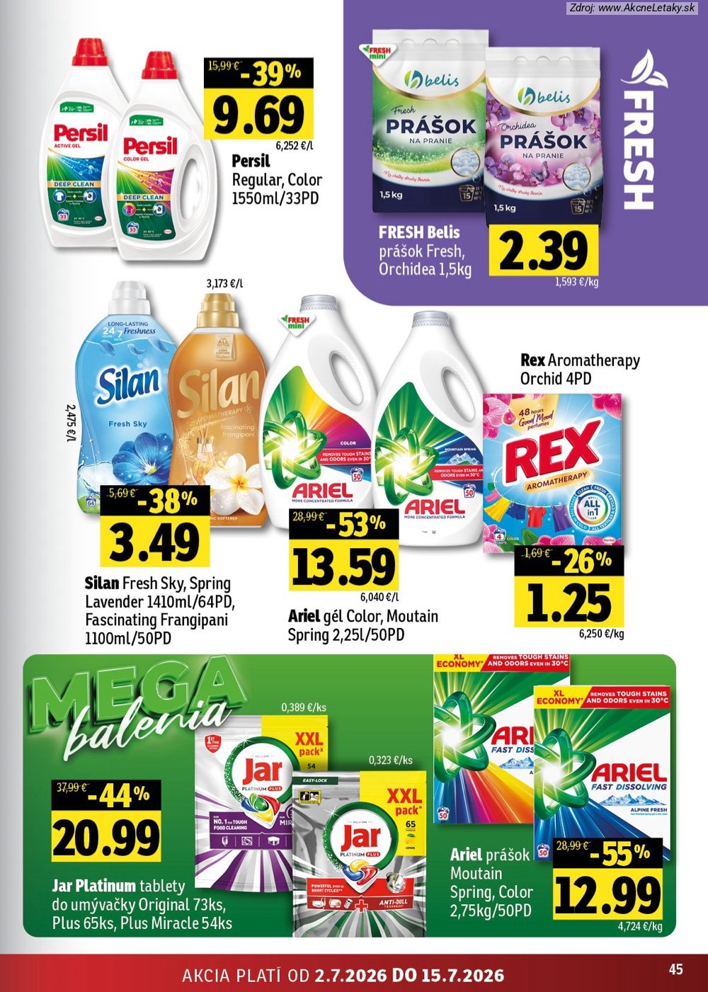 Leták FRESH (2. 7. - 15. 7. 2026) - strana 45 z 54