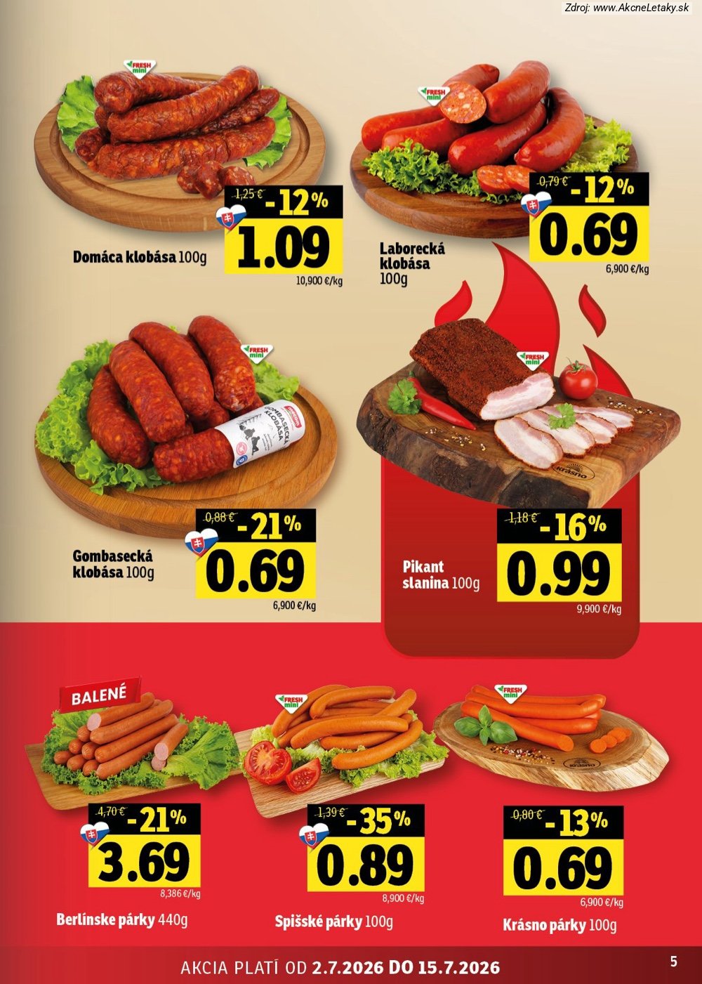 Leták FRESH (2. 7. - 15. 7. 2026) - strana 5 z 54