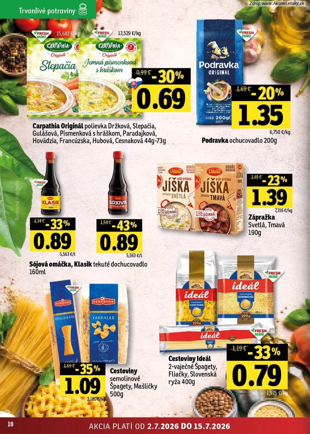 Leták FRESH (2. 7. - 15. 7. 2026) - strana 18 z 48