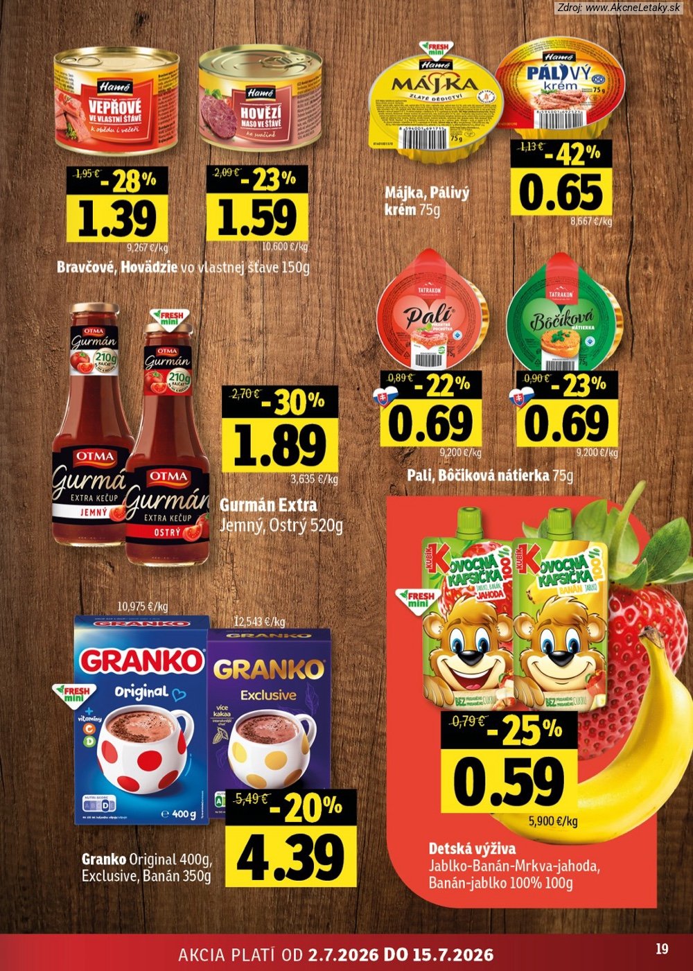 Leták FRESH (2. 7. - 15. 7. 2026) - strana 19 z 48