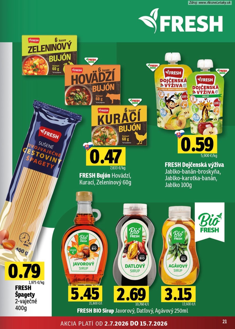 Leták FRESH (2. 7. - 15. 7. 2026) - strana 21 z 48