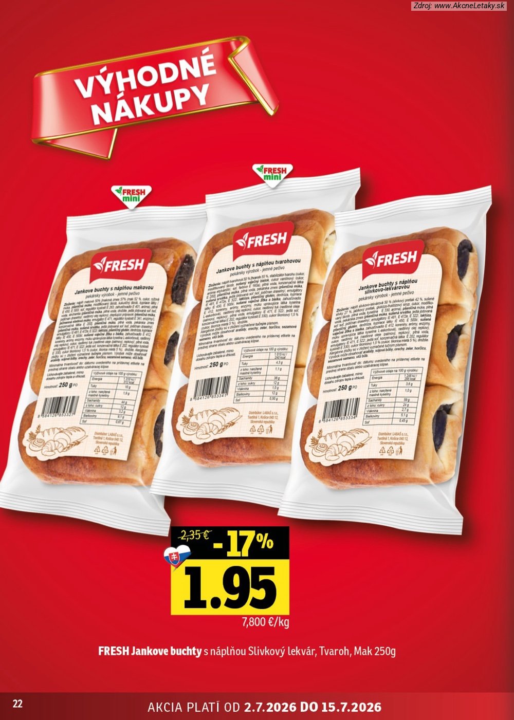 Leták FRESH (2. 7. - 15. 7. 2026) - strana 22 z 48