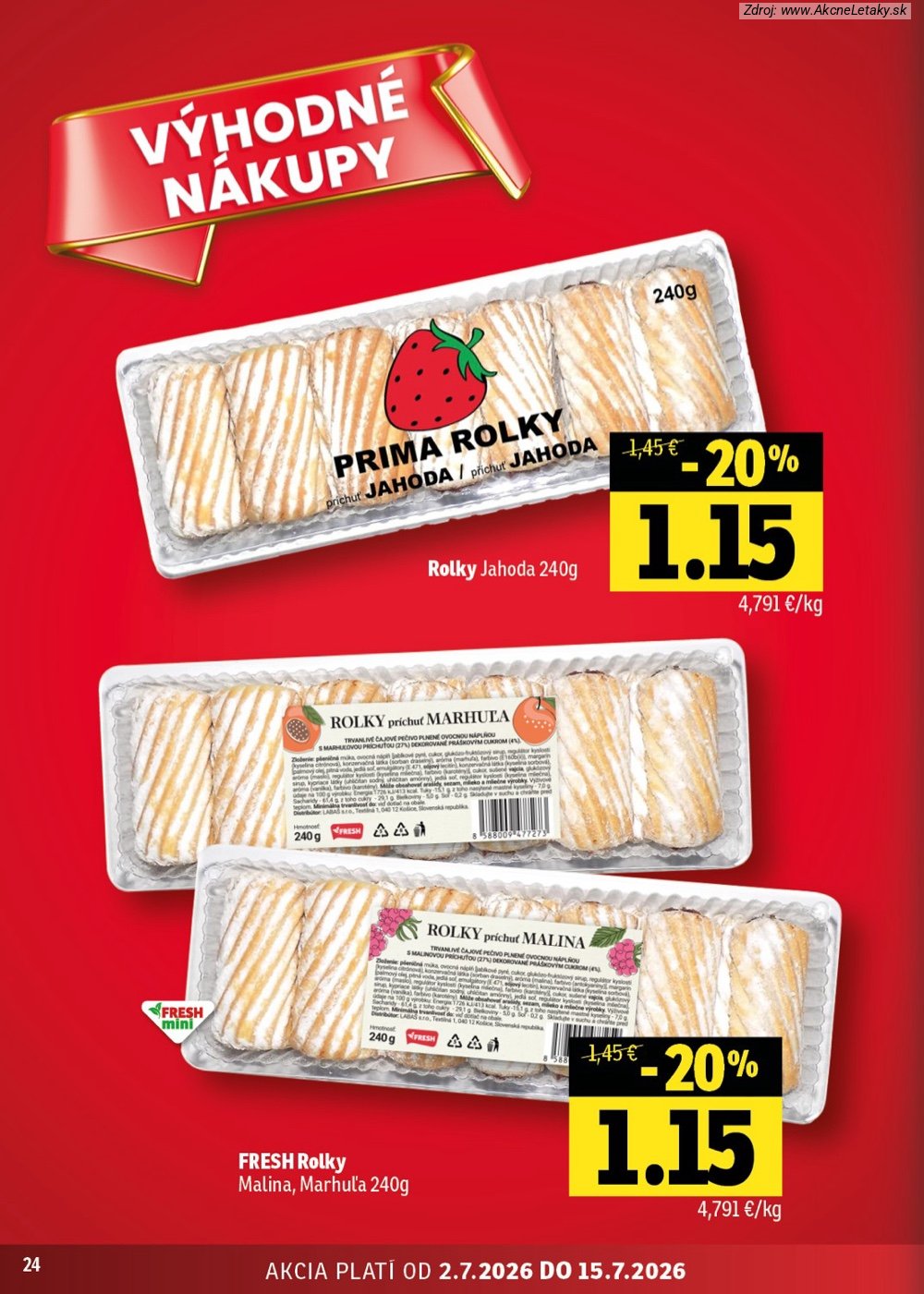 Leták FRESH (2. 7. - 15. 7. 2026) - strana 24 z 48