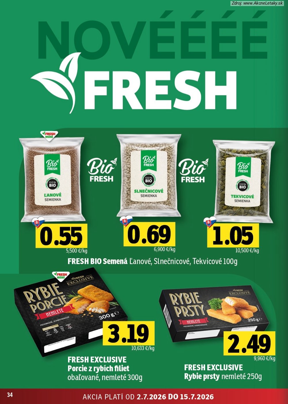 Leták FRESH (2. 7. - 15. 7. 2026) - strana 34 z 48