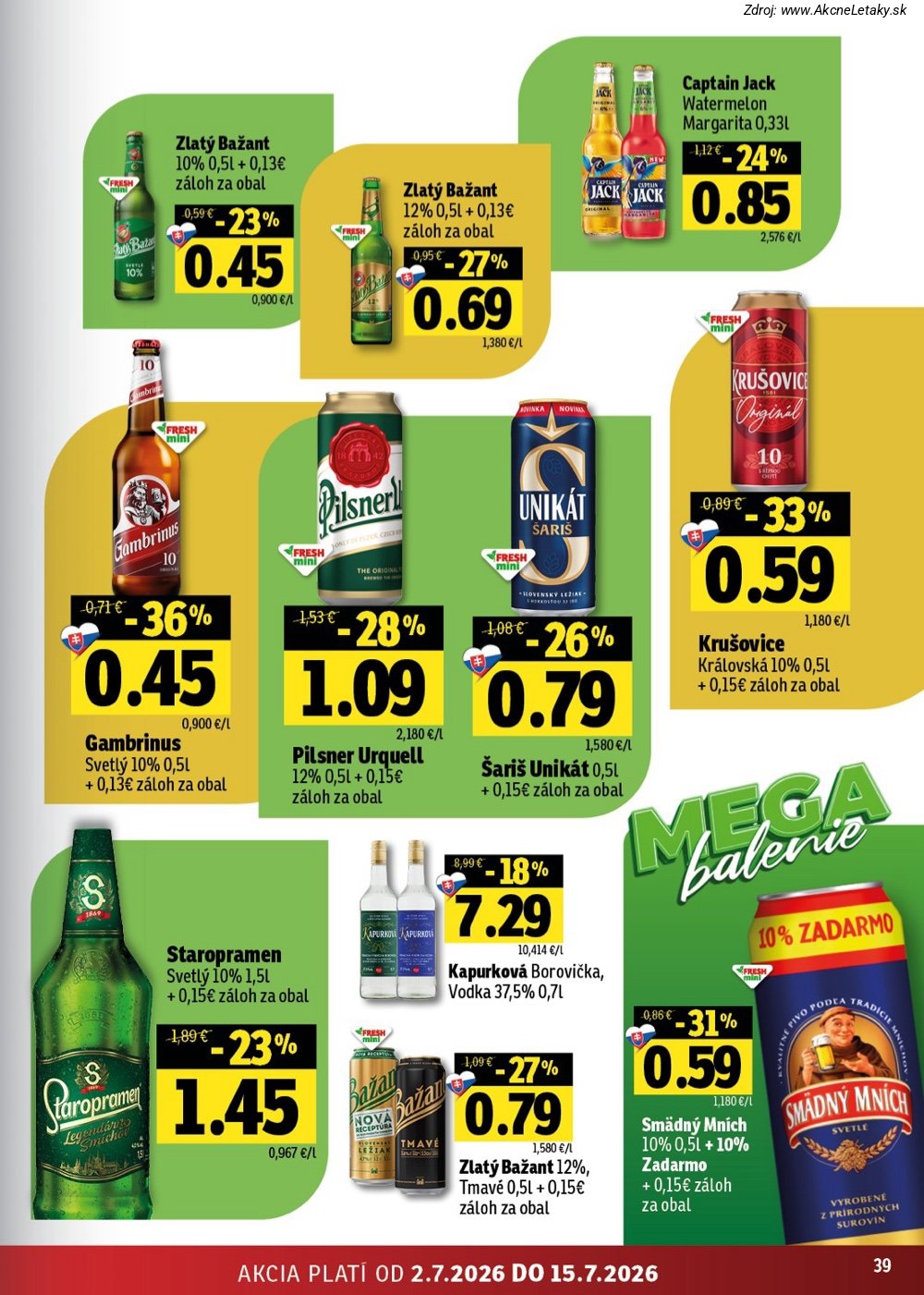 Leták FRESH (2. 7. - 15. 7. 2026) - strana 39 z 48