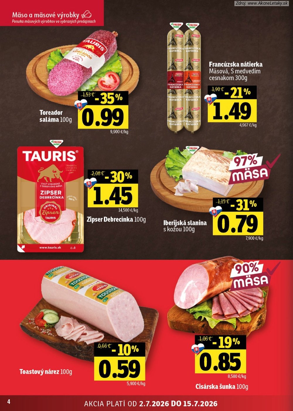 Leták FRESH (2. 7. - 15. 7. 2026) - strana 4 z 48