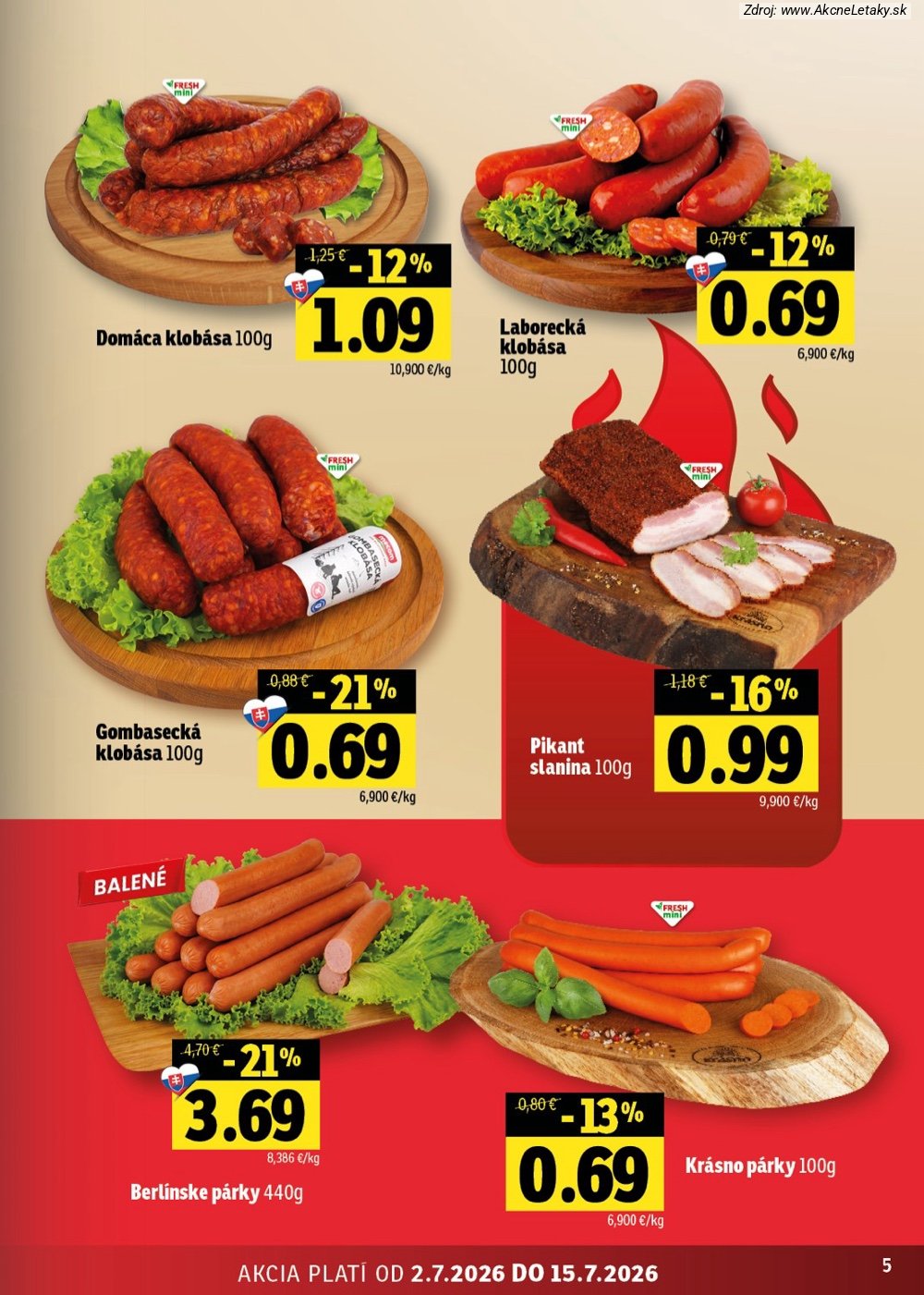 Leták FRESH (2. 7. - 15. 7. 2026) - strana 5 z 48
