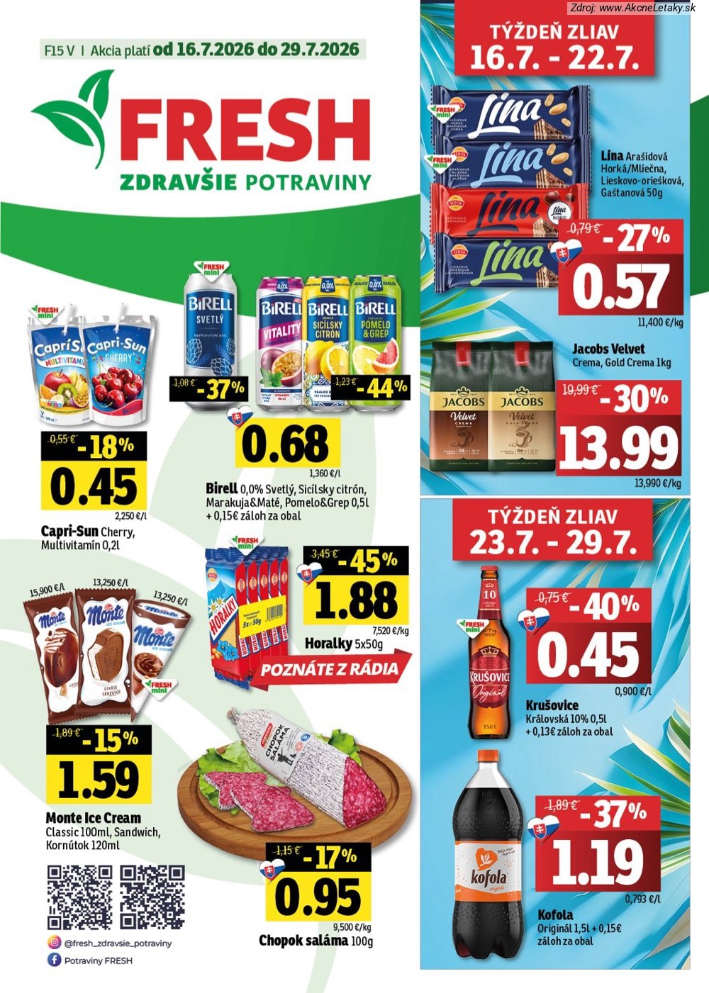 Leták FRESH (16. 7. - 29. 7. 2026) - strana 1 z 54