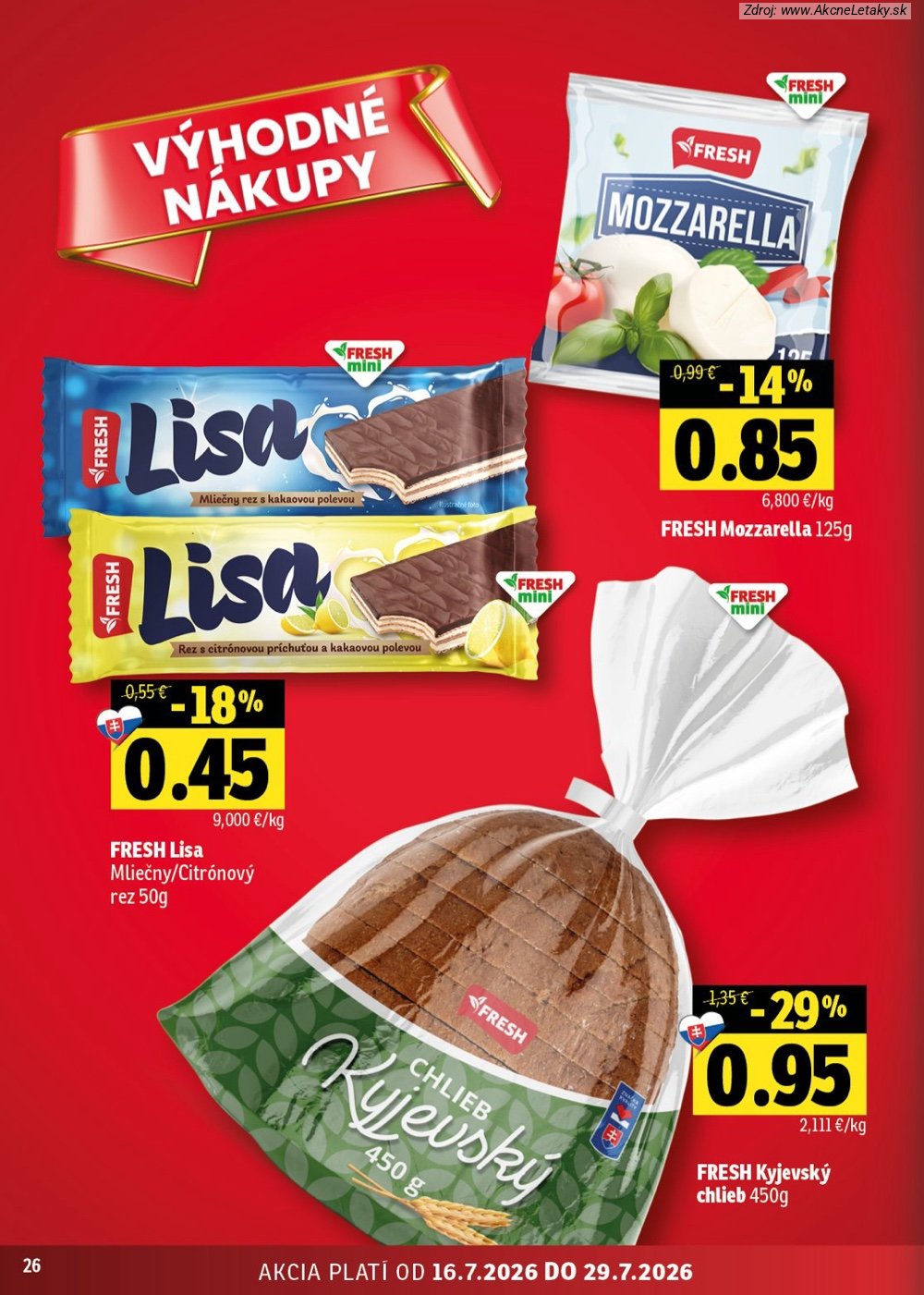 Leták FRESH (16. 7. - 29. 7. 2026) - strana 26 z 54