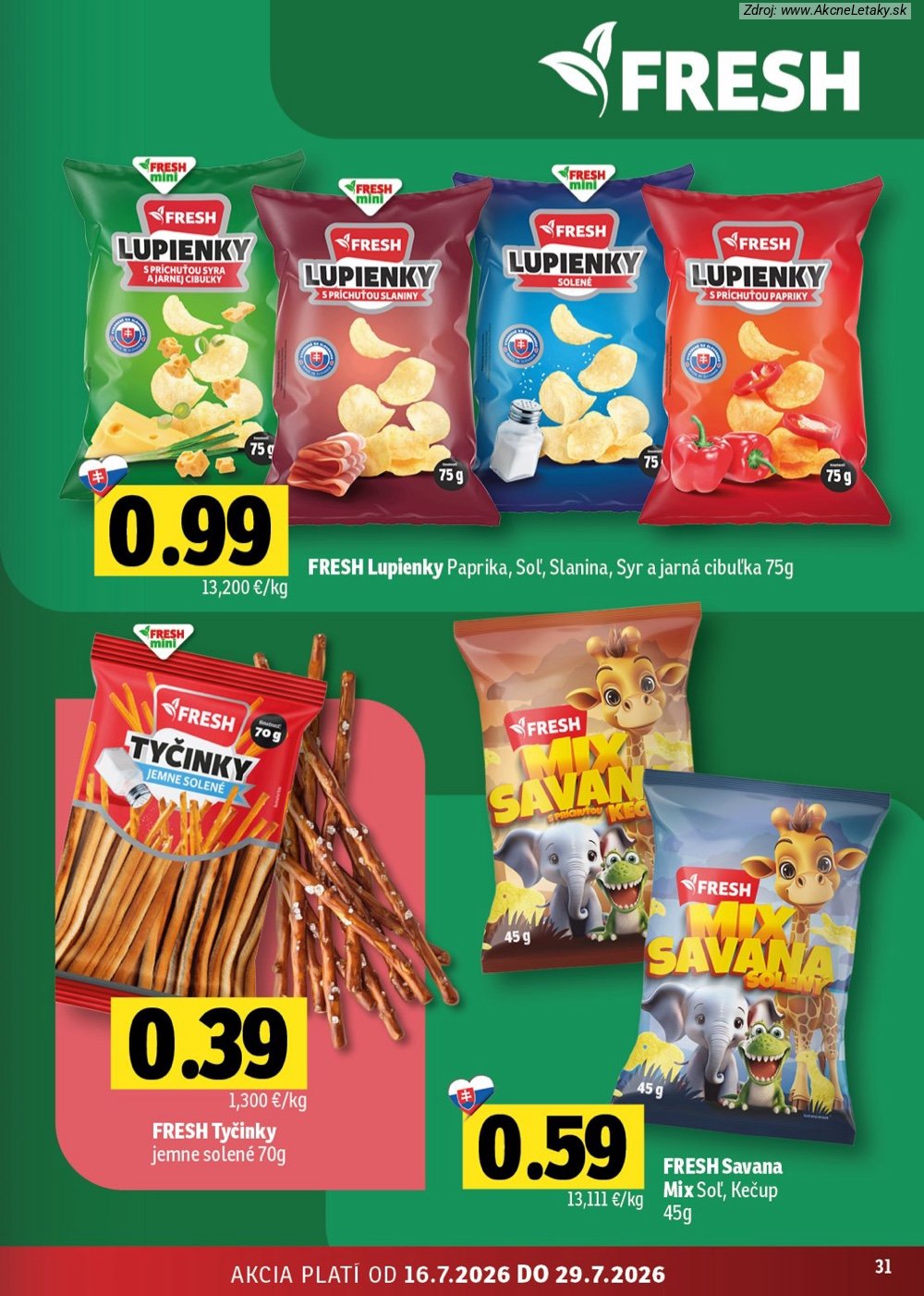 Leták FRESH (16. 7. - 29. 7. 2026) - strana 31 z 54