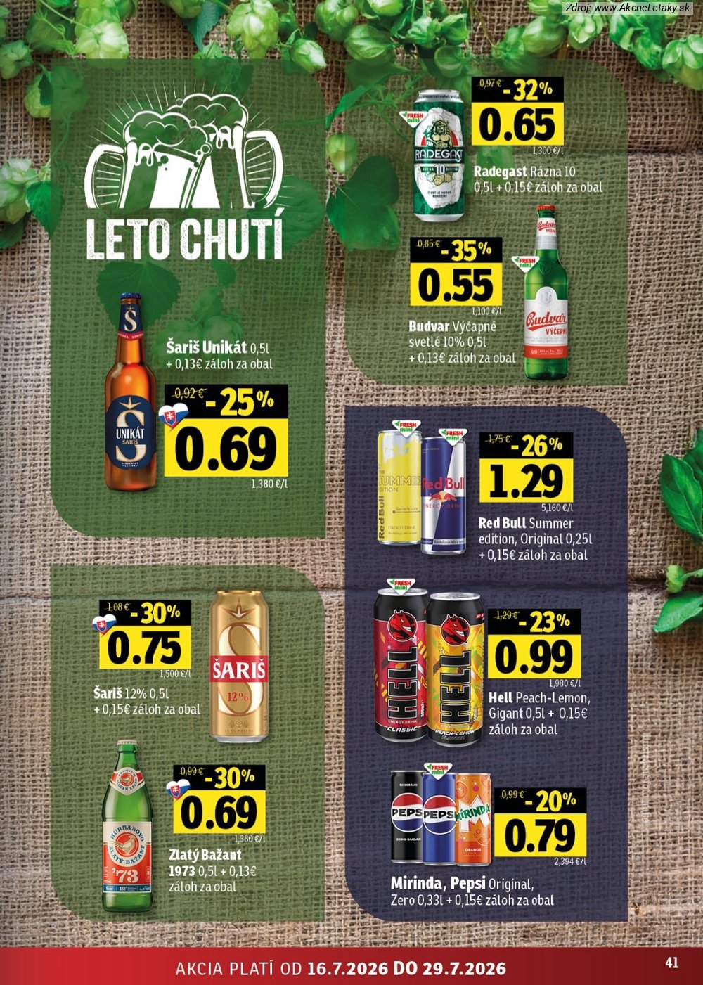 Leták FRESH (16. 7. - 29. 7. 2026) - strana 41 z 54