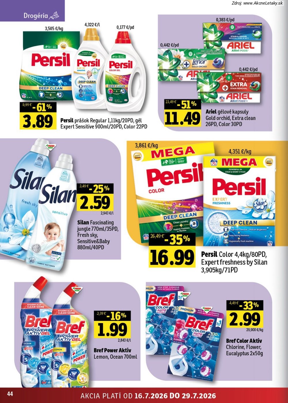 Leták FRESH (16. 7. - 29. 7. 2026) - strana 44 z 54