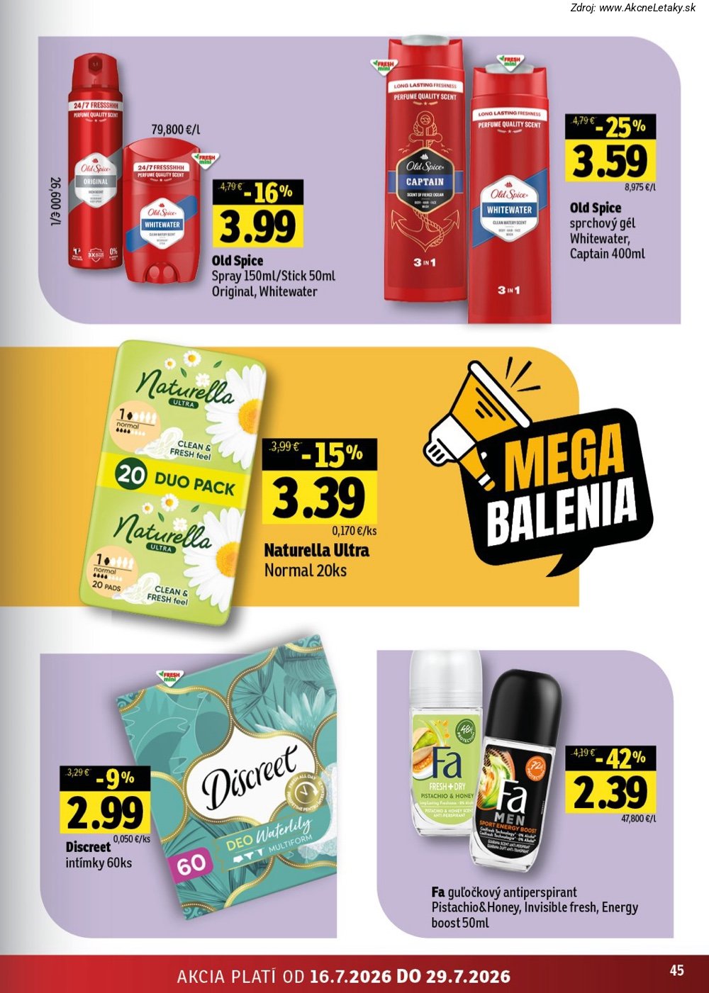 Leták FRESH (16. 7. - 29. 7. 2026) - strana 45 z 54