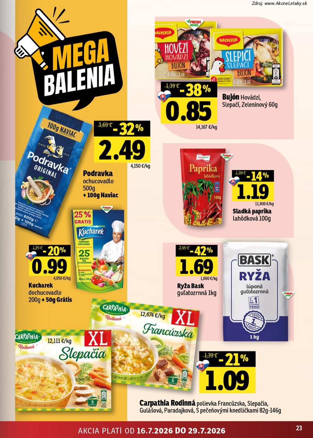 Leták FRESH (16. 7. - 29. 7. 2026) - strana 23 z 54