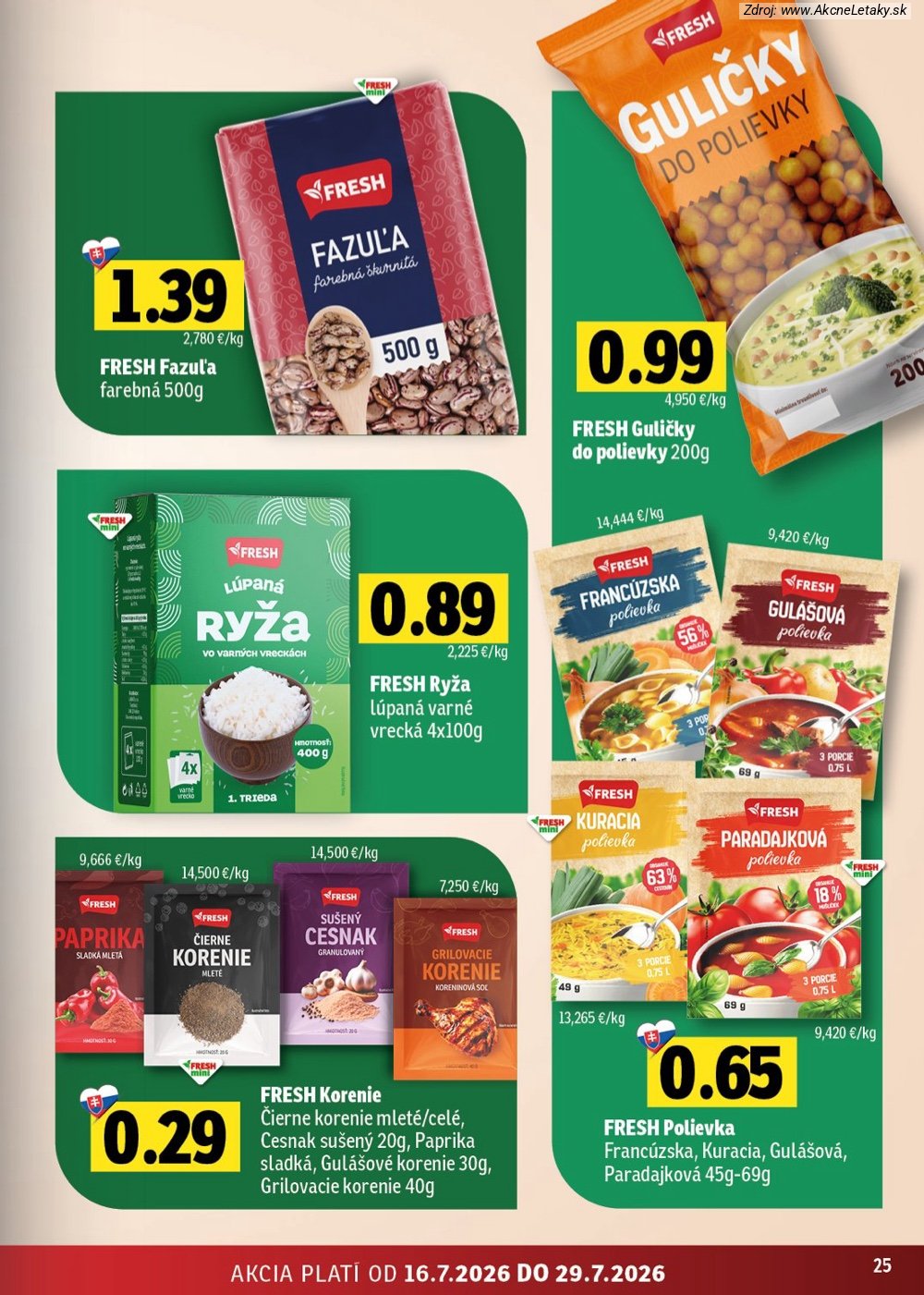 Leták FRESH (16. 7. - 29. 7. 2026) - strana 25 z 54