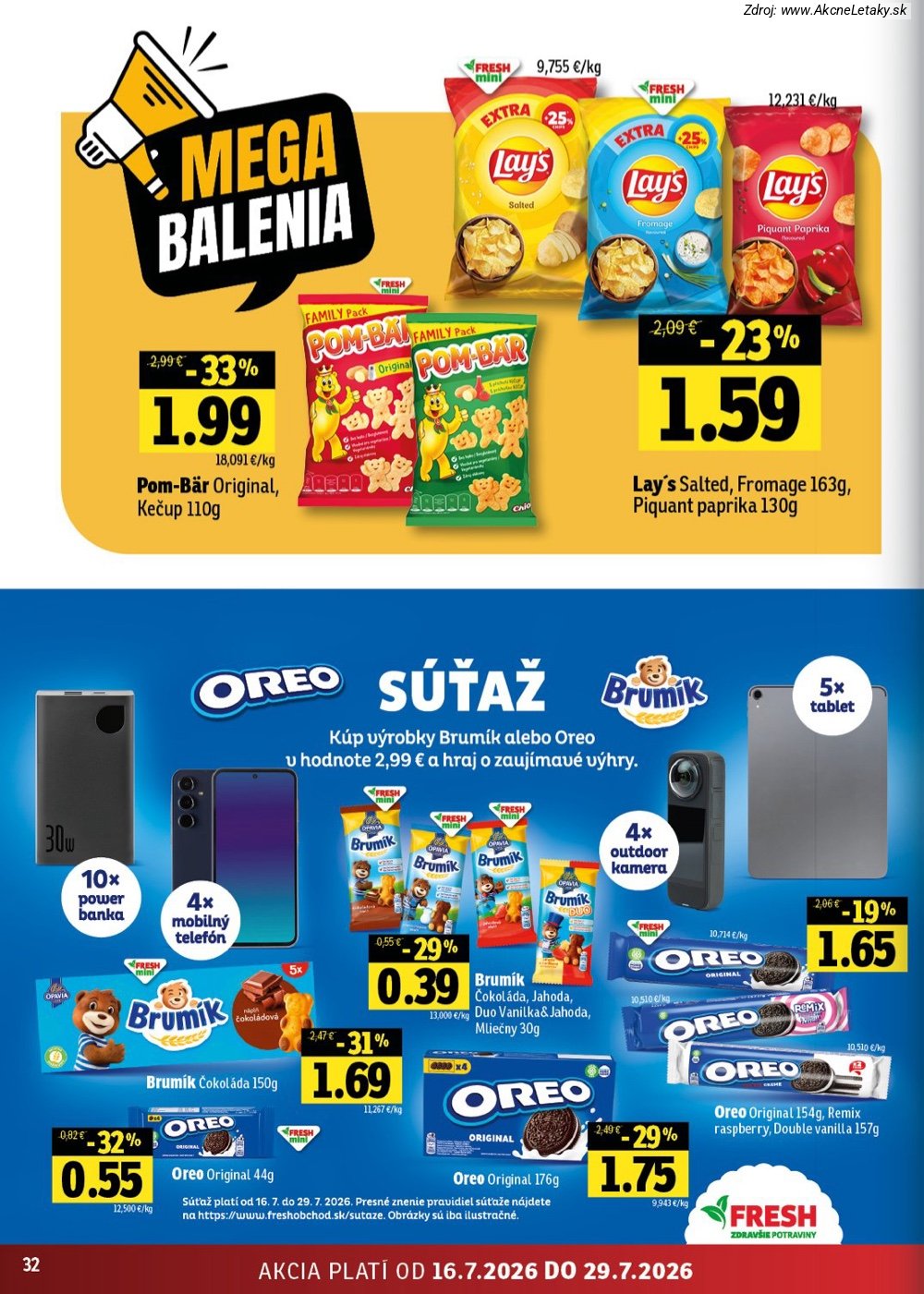 Leták FRESH (16. 7. - 29. 7. 2026) - strana 32 z 54