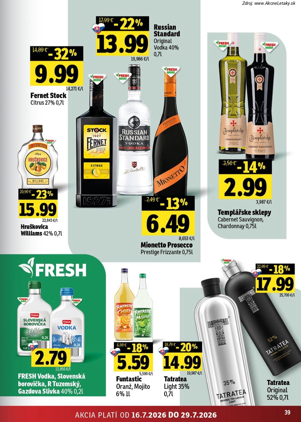 Leták FRESH (16. 7. - 29. 7. 2026) - strana 39 z 54