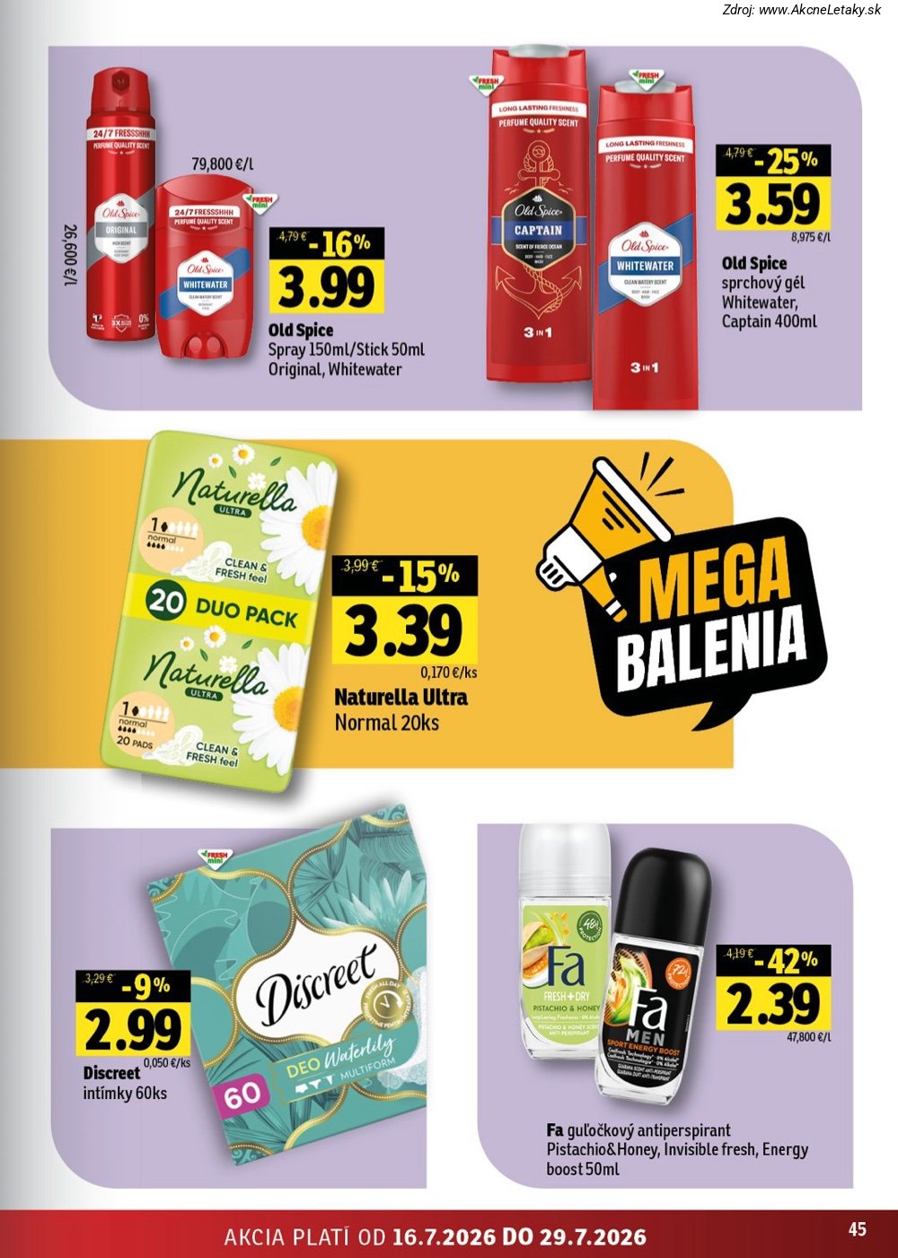 Leták FRESH (16. 7. - 29. 7. 2026) - strana 45 z 54