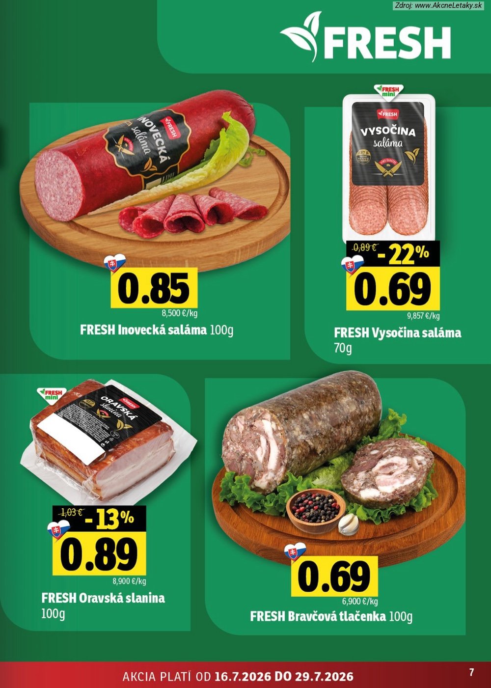 Leták FRESH (16. 7. - 29. 7. 2026) - strana 7 z 54