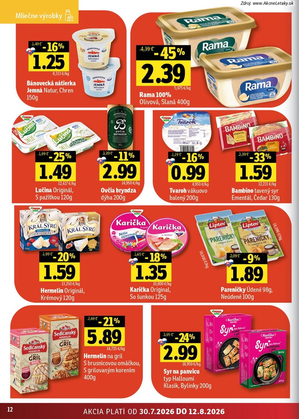 Leták FRESH (30. 7. - 12. 8. 2026) - strana 12 z 52