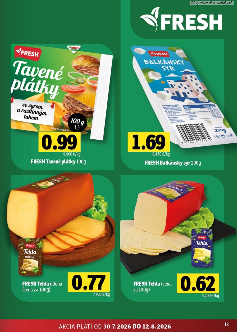 Leták FRESH (30. 7. - 12. 8. 2026) - strana 13 z 52
